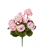 47cm Artificial Pink Geranium Bush