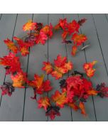 Artificial  Red Autumn Maple Leaf Garland