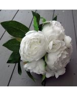 Artificial White Peony Flowers