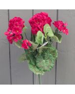 Artificial Pink Geranium Bush