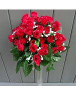 Artificial 35cm Mini Red Rose Bush