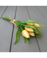 Artificial 32cm Yellow Tulips - Bunch of 6
