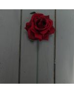 Artificial 24cm Single Red Rose