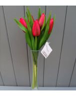 Artificial 32cm Red Tulips - Bunch of 6