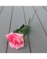 Artificial 54cm Single Pink Rose