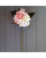 Artificial 51cm Large Soft Pink Hydrangea