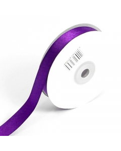 Full 25m Roll of 25mm Purple Satin Ribbon
