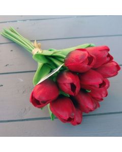 Artificial Real Touch Red Tulips