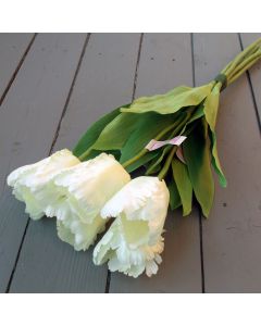 Artificial Ivory Tulips