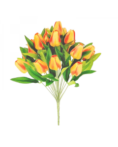 40cm Artificial Orange Tulip Bush 