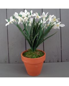Artificial Potted Snowdrops
