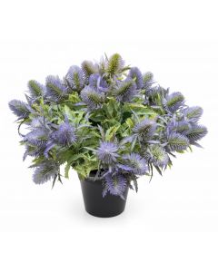 Artificial Thistle Grave Pot