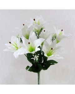 Artificial White Tiger Lilies
