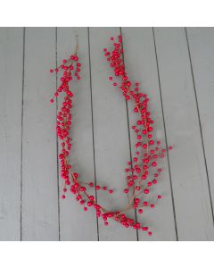 Artificial 135cm Red Berry Garland