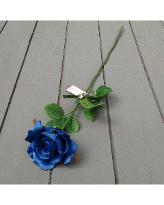 Artificial 60cm Single Elegance Royal Blue Rose