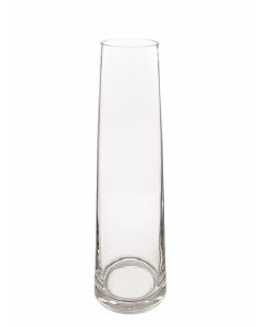 30cm Clear Glass Bunsen Vase