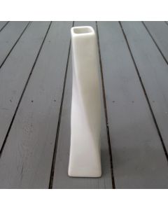 25cm Tall Cream Ceramic Vase