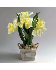 Artificial Daffodils in Pot