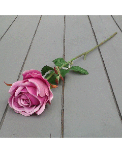 Artificial 58cm Single Dark Pink Globe Rose