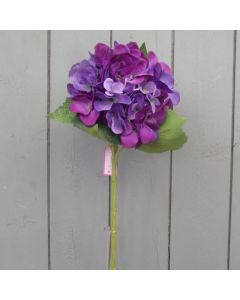 Artificial 51cm Large Purple / Violet Hydrangea 