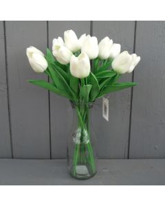 Ivory Tulips in Vase