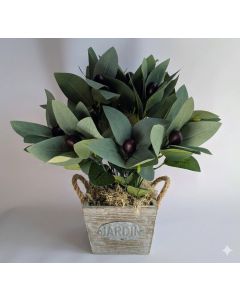 40cm Artificial Olive Plant in Pot