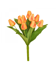 31cm Artificial Orange Tulip Bush