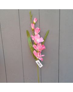 Artificial 60cm Pink Gladiolus Spray 
