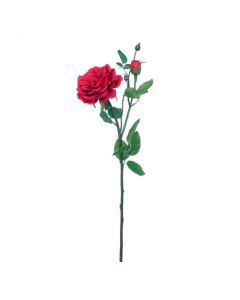 62cm Artificial Red Garden Rose 