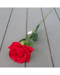 Artificial 54cm Single Red Rose