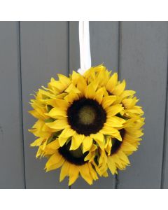 Artificial 15cm Sunflower Pomander