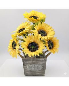 Artificial Sunflowers in Pot