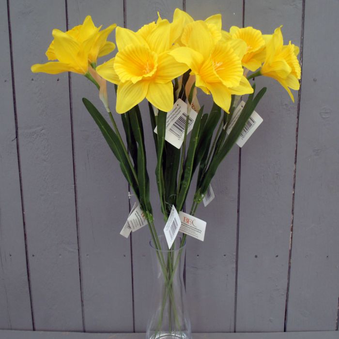 8 x Large Artificial Daffodils - Permabloom
